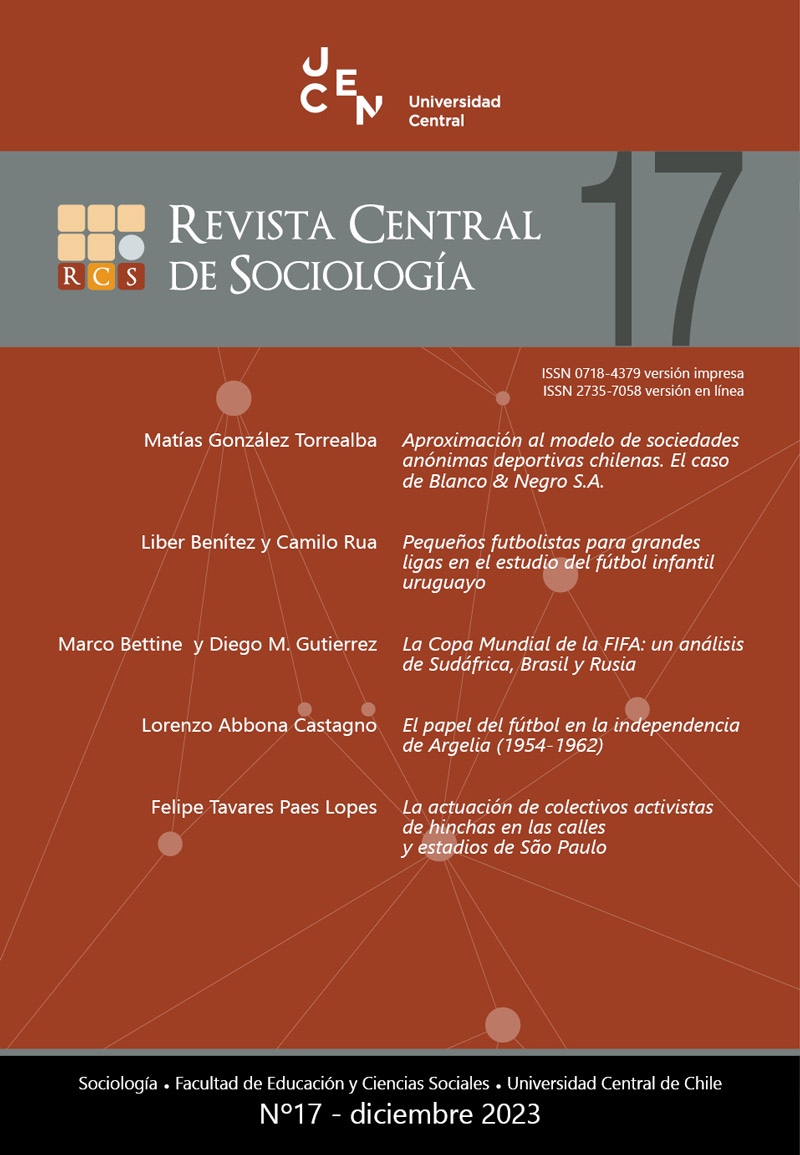 					Ver Vol. 17 Núm. 17 (2023):  Revista Central de Sociología 17.
				