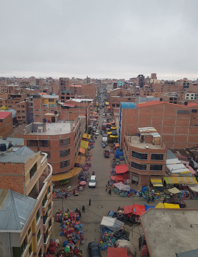 Comercio informal en la ciudad de El Alto